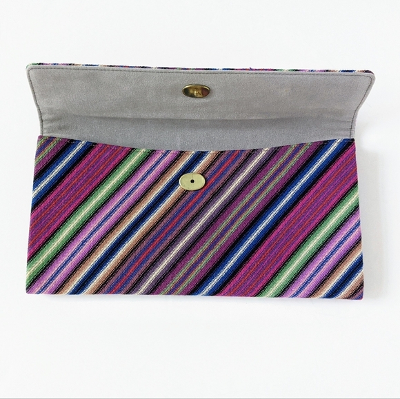 Estée Lauder x Missoni Signature Chevron Print Multicolor Clutch Bag - Picture 5 of 15